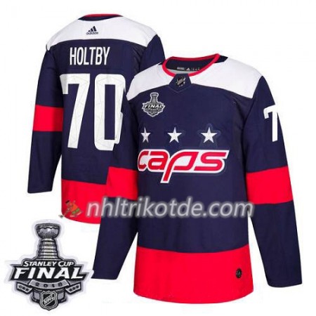 Washington Capitals Trikot Braden Holtby 70 2018 Stanley Cup Final Patch Adidas Stadium Series Authentic - Herren